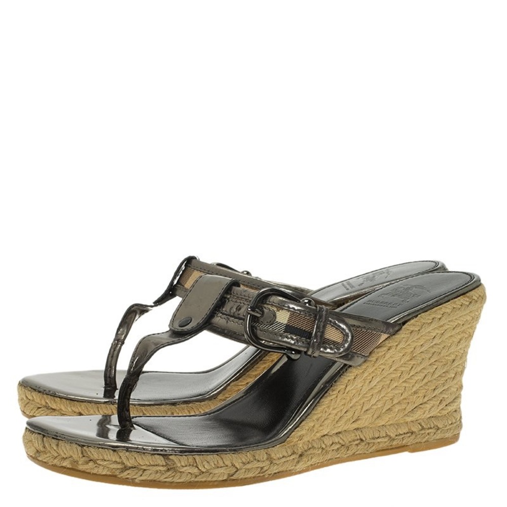 Burberry espadrille wedge
